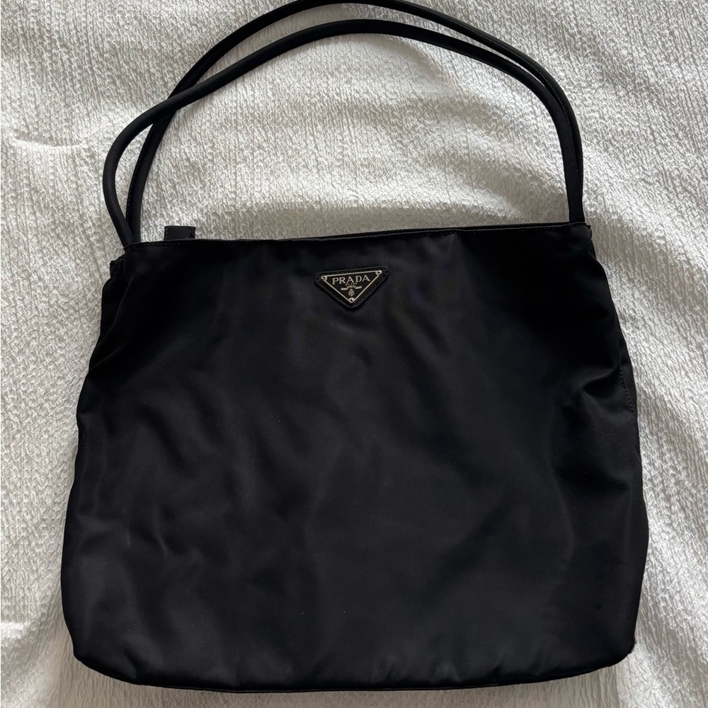 Prada Tessuto Black Nylon Tote Bag